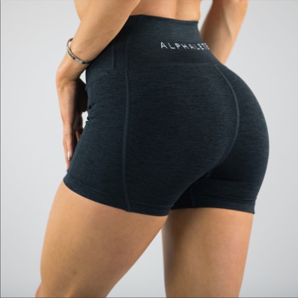 Black Marl Alphalete Revival Shorts